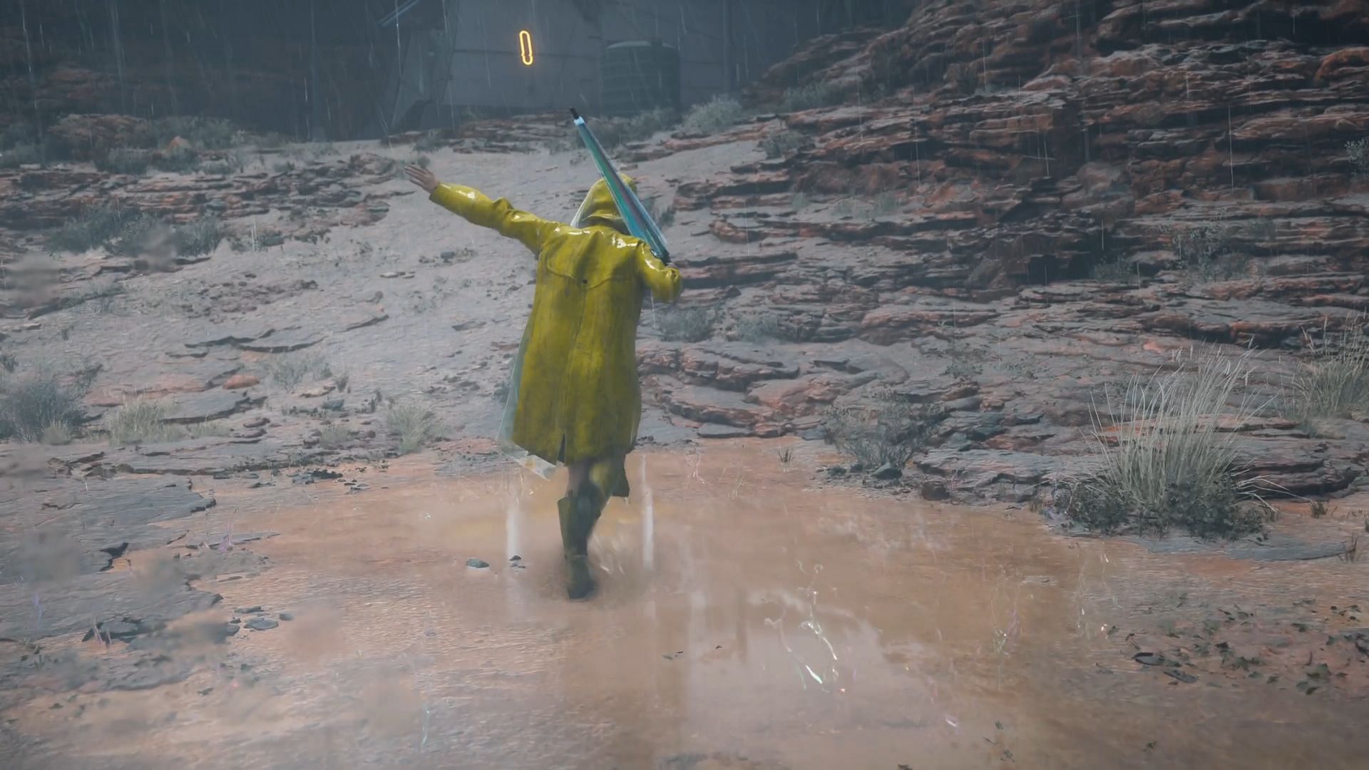 Rainy playing and dancing in the rain (Image via Sony Interactive Entertainment || Sportskeeda)